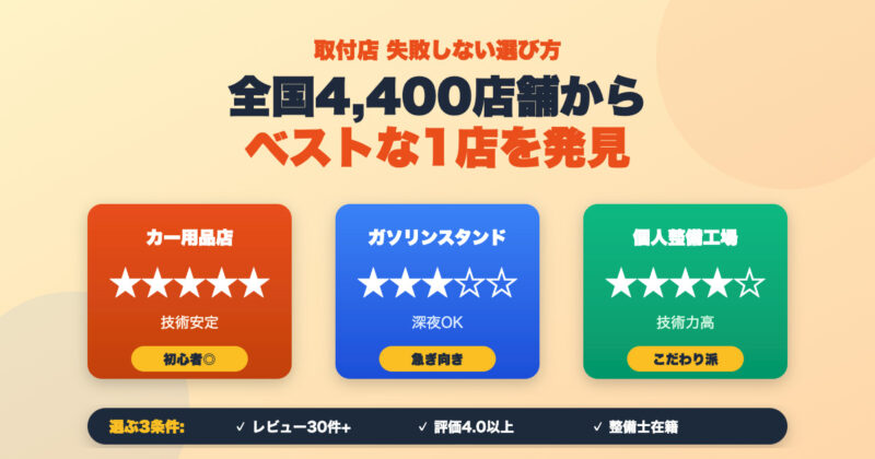 タイヤフッドの取付店の選び方｜オートバックスとガソリンスタンドどちらがいい？ 