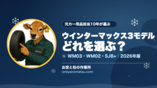 【2026年版】ダンロップのおすすめスタッドレス3選｜WM03・WM02・SJ8+を元カー用品担当10年が本気で比較 